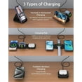 thumbnail image 2 of CGBCFO Wireless Charging Station 3-in-1 for iPhone 8-16, AirPods, Apple Watch, Foldable Design, Black, 2 of 5