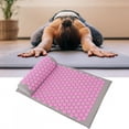 thumbnail image 3 of Almohada De Masaje De Acupuntura De Almohada Mat De Yoga Masaje De Acupresión Masaje De 68 X 42 Cm Hebilla Rosa Gris Claro, 3 of 7