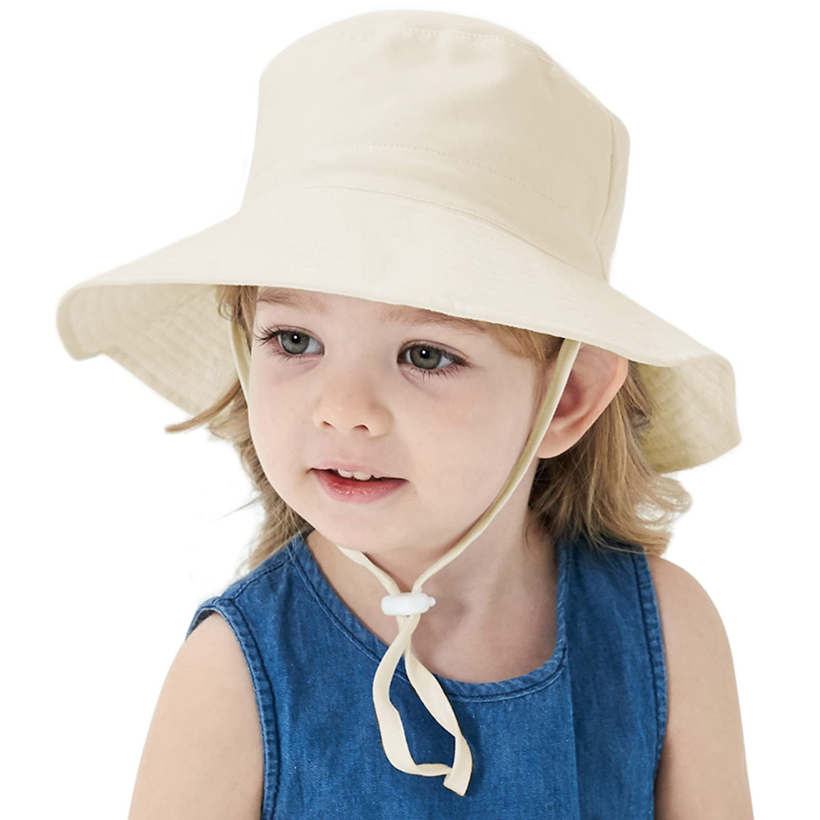 Baby Sun Hat Summer Bucket Beach Cap Boys Girls Infant Toddler Safari 0-18 Month 