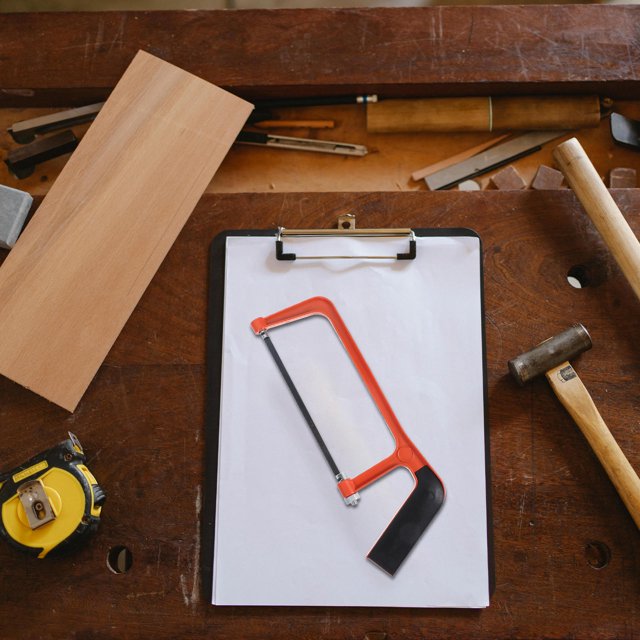 BRIGHTFUFU Outils Scie Compacte en Acier Haute Teneur en Carbone 1Ensemble Orange
