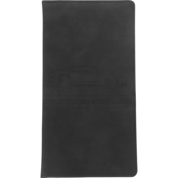 Raindrops Black Car Registration and Insurance Card Holder Sleeve Travel Organizer Protective Case