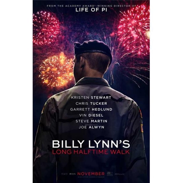 Pop Culture Graphics MOVIB21845 Billy Lynns Long Halftime Walk Movie Poster, 11 x 17