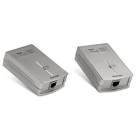Actiontec MegaPlug 85Mbps Powerline Ethernet Adapter Kit, Two-Pack