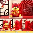 thumbnail image 2 of Año Nuevo Chino Tigre De Peluche Rojo Adorno De Juguete Decoraciones 2022 Año Del Tigre Decoración Del Festival Buena Suerte Felpa Tigre Rojo Peluche Estante De Mesa, 2 of 4