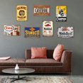 thumbnail image 5 of 7 Pieces Vintage Tin Signs Gas Oil Metal Signs Home Kitchen Man Cave Bar Garage Wall Decor - Retro Metal Signs for Vintage Decorations and Wall Art., 5 of 8