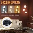 thumbnail image 5 of 3 Globe Eclectic Floor Lamp - 3 Color Options Moderm Floor Lamps for Living Room, Mid Century Standing lamp Home Decor for Bedrooms Office(Matte Black, LED Bulbs Included), 5 of 7