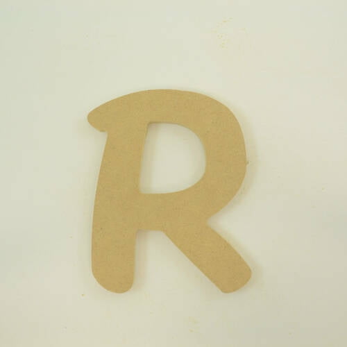 Package of 1, "R" 16 Inch X 1/2" MDF Letters In The Waltograph Font | Thick For Art & Craft Project, Made in USA