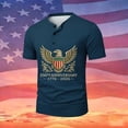 thumbnail image 2 of Fourth of July Shirts for Men 250 Years America Anniversary Usa 250th Birthday Apparel T-Shirt Short Sleeve Button Up Tops, 2 of 4