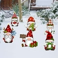 thumbnail image 4 of 6PCS Christmas Yard Signs Xmas Gnomes Decorative Gnomes Yard Stakes Holiday Christmas Swedish Tomte Yard Decorations Winter Home Pathway Walkway Decor Christmas Outdoor Garden Lawn Decorations, 4 of 8