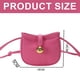 thumbnail image 2 of Bolso de moda adecuado para viajes diarios y citas, pequeño bolso cuadrado de cuero artificial para mujer rosa, 2 of 5