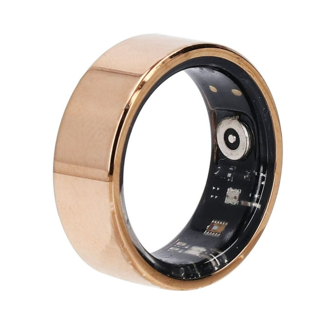 Sports Health Tracker Ring, Smart Ring Health Tracker Stainless Steel IP68 Water Resistant Lightweight Step Counting for Indoor Inner Diameter 17.3mm,Inner Diameter 18.1mm,Inner