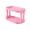 Pink, variant on Yhmxh Kitchen Spice Rack Bathroom Countertop Organizer, 2-Tier Foldable Desk Organizers, Mail Holder for Office Desk, Cosmetic Stationery Storage Holder Multifunctional Plastic Shelf (Yellow)