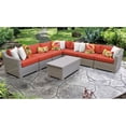 thumbnail image 2 of Ensemble de Meubles de Patio en Osier d'Extérieur 8 Pcs en Tangerine, 2 of 2