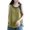 Green, variant on Women Casual Daily Shirts O Neck Sleeveless T Shirt Tee Vest Color Block Button Cotton And Llinen Loose Tank Tops Blouse