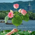 thumbnail image 6 of Artificial Realistic Lotus Flower Bouquet, High-Quality Lotus Decoration, Durable Artificial Flowers, Suitable For Home Altars And Meditation Spaces, Realistic Petal Design, 6 of 6