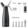 thumbnail image 3 of Dispensador de crema batida Kaiser Chef, 500 ml, aluminio negro, 3 of 6
