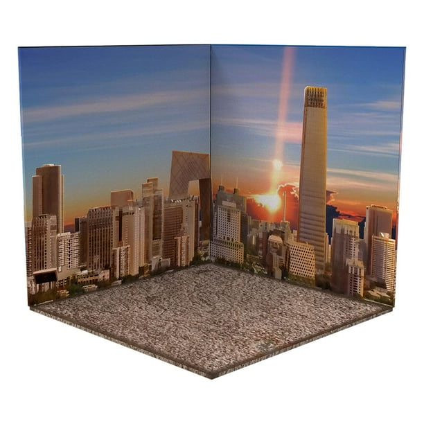 1:12 Escena de fondo Modelo Diorama Diseño Colección Foto Tablero Escena de fondo Ciudad