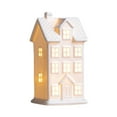 thumbnail image 4 of Figura de casa navideña iluminada, adorno de escritorio con luz, decoración navideña para interiores, chimenea, estante y dormitorio., 4 of 9