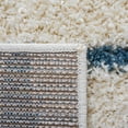 thumbnail image 6 of SAFAVIEH Venus Sophie Striped Shag Area Rug, Turquoise/Ivory, 4' x 6', 6 of 8