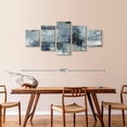thumbnail image 3 of Elephant Stock In The Clouds Indigo And Gray Crop Wall Art - Horizontal Multi Panel Canvas - Living Room Wall Decor - Abstract Multi Panel - Blue And Gray Decor By Silvia Vassileva - 80" x 36", 3 of 8