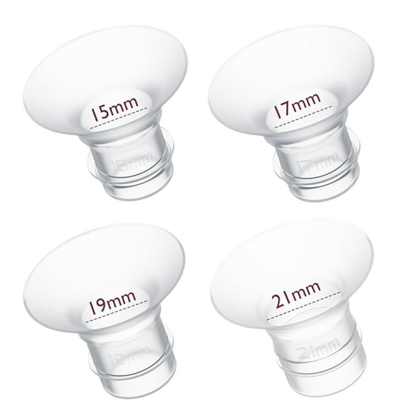 Momcozy Inserto De Brida 15/17/19/21mm Compatible Con Brida 24mm De La Mayoría Extractor Leche, 4 Piezas