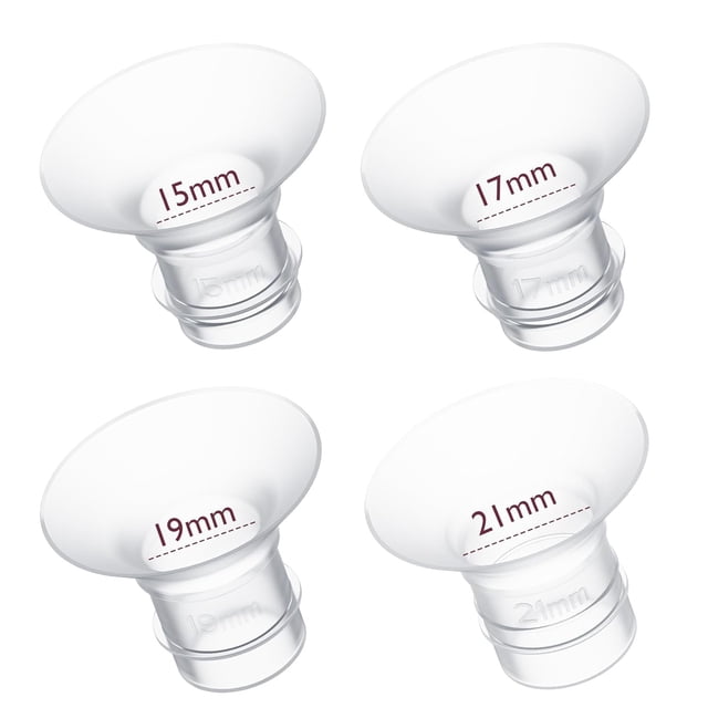 Momcozy Inserto De Brida 15/17/19/21mm Compatible Con Brida 24mm De La Mayoría Extractor Leche, 4 Piezas