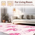 thumbnail image 2 of ODIKA 8'x10' Machine Washable Non-Slip Area Rug, Elegant Cheetah Spot Design with Fluid and Gentle Hues High Traffic Rug, Pink, 289042, 2 of 7
