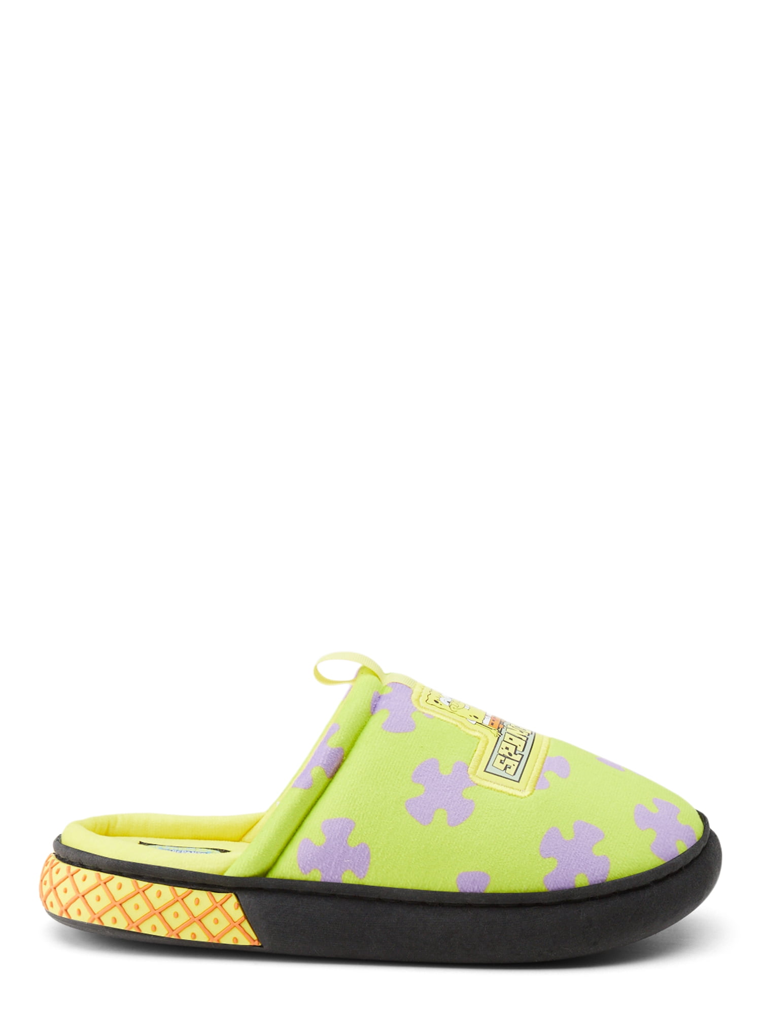 SpongeBob SquarePants and Patrick Star Men's Bounce Scuff Slippers, dual sizes 7/8-13/14