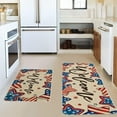 thumbnail image 4 of dajkiuy 4th of July Kitchen Mats，Patriotic Kitchen Mats Sets of 2，Memorial Day Home Decor Kitchen Rugs for Floor，Slip Door Rugs for Independence Day Home Bathroom Entrance（16x24in and 16x47in）, 4 of 6