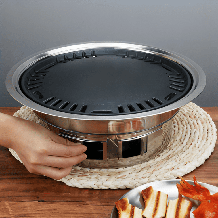 ZK30 Stovetop Korean BBQ Grill Pan Barbecue Tools Non-stick Smokeless  Barbecue Grill Pan for Indoor Outdoor Camping - AliExpress
