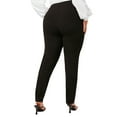 thumbnail image 2 of Casual Solid Skinny Black Plus Size Pants, 2 of 4