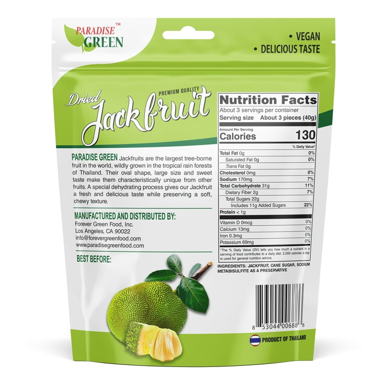 Paradise Green Dried Jackfruit - Walmart.com