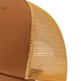 thumbnail image 5 of UTSJKR Unisex Corduroy Mesh Back Trucker Cap, Classic Five-Panel Breathable Adjustable Outdoor Sun Hat Brown, 5 of 5