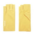 thumbnail image 2 of Njoeus Unisex Half Finger Stretchy Knit Gloves Thin Velvet Gloves Mittens Winter Warm Fingerless Gloves for Women Men, 2 of 5