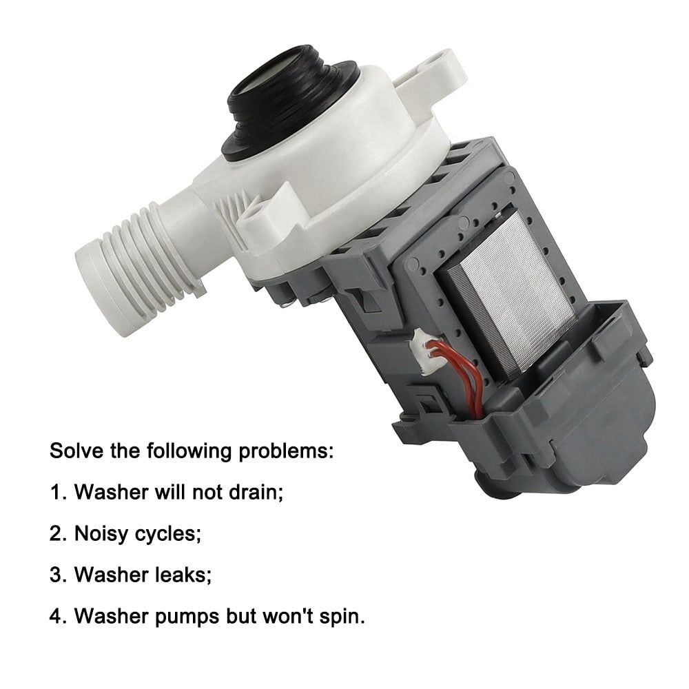 TOP-MAX W10276397 Washer Drain Pump, fit for Kenmore, Maytag, Whirlpool Washers, Replacement Clothes Washing Machine Drain Pump