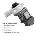 thumbnail image 2 of TOP-MAX W10276397 Washer Drain Pump, fit for Kenmore, Maytag, Whirlpool Washers, Replacement Clothes Washing Machine Drain Pump, 2 of 4