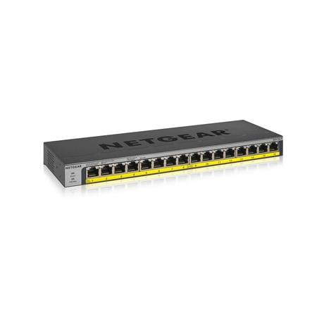 Netgear 16-Port PoE/PoE+ Gigabit Ethernet Unmanaged (Best 16 Port Gigabit Switch 2019)
