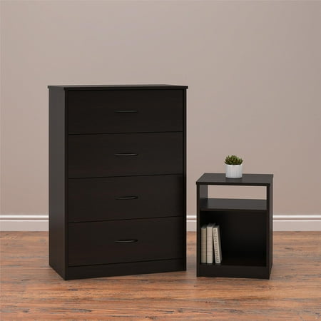 Mainstays Classic 4 Drawer Dresser Espresso Finish Walmart Com