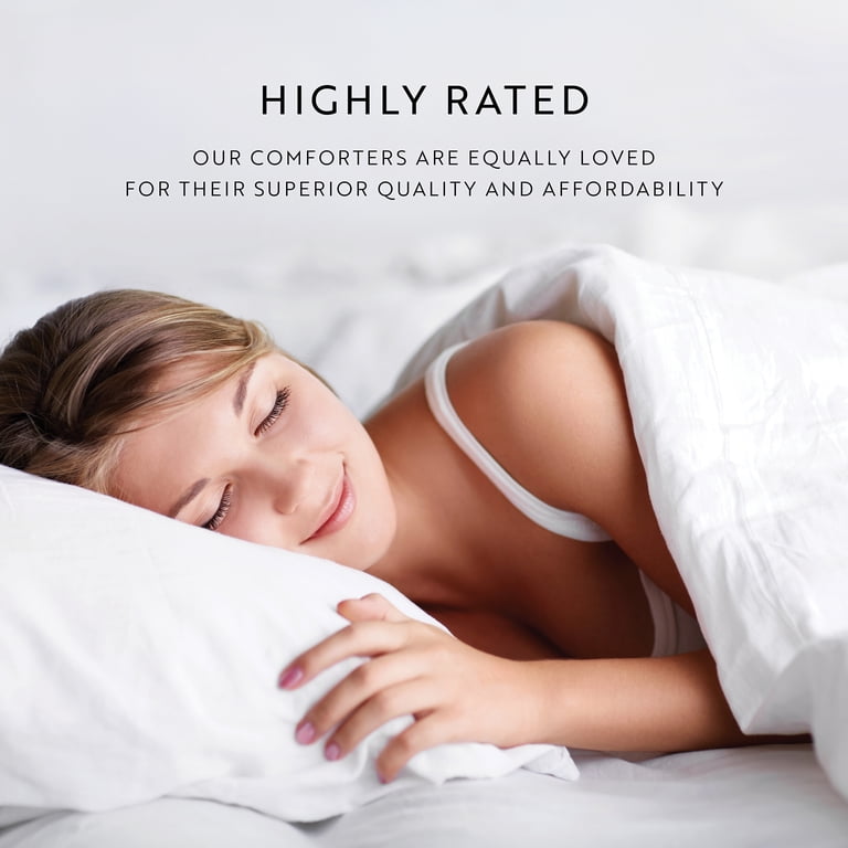 Noble Linens White All-Season Down-Alternative Comforter Full/Queen photo 6