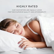 All Season Ultra Soft Comforter Set Lightweight Bedding in Gray/Black Ombre for King/Cal King by Comfort Canopy