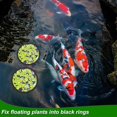 thumbnail image 3 of anillos flotantes de espuma para plantas de acuario, anillos de alimentación para peces, color canela., 3 of 5