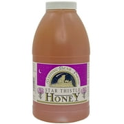 Star Thistle Honey Jug 3 lbs. Bulk Honey Jar Unpasteurized Unblended No Additives Pure Michigan Honey