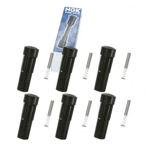 6 pc NGK Ignition Coil Boots compatible with Jeep TJ 4.0L L6 2000-2006