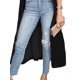 thumbnail image 4 of Ladies Warm Velvet Long Cardigan Trench Coat Women's Overcoat Thin Outwear Tops_c*, 4 of 5