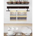 thumbnail image 3 of Yellow Grey Geometric Kitchen Dish Towels for Drying Dishes Set of 2, Boho Vintage Country Flowers Leaves Waffle Weave Microfiber Hand Tea Bathroom Towels Quick Dry & Absorbent Towel 15.7x23.6, 3 of 7