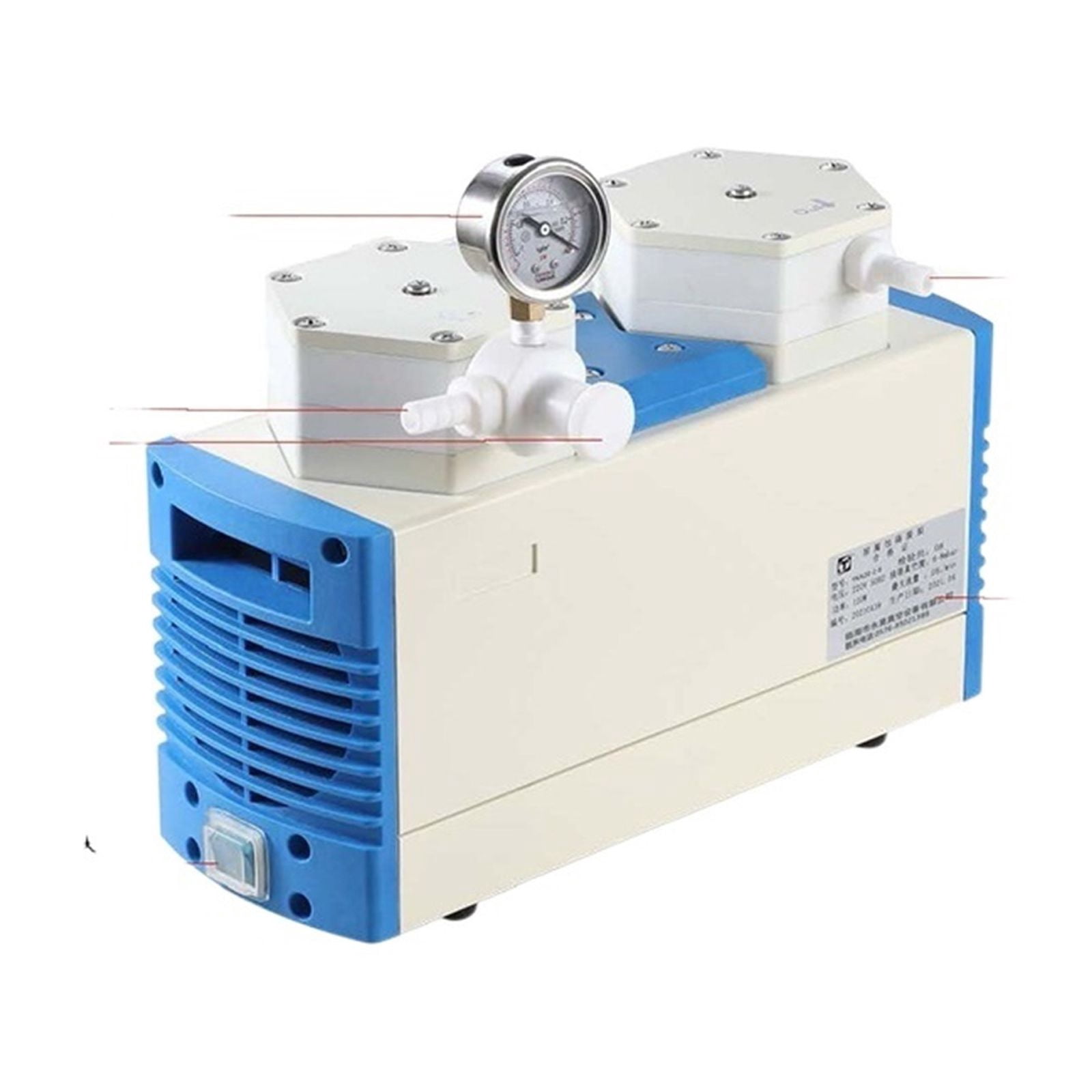Anti-corrosion Diaphragm Pump Anti-chemical Diaphragm Large Suction Filter Oil-free Vacuum Pump Linhai Vacuum Pump ,Easy to Use
