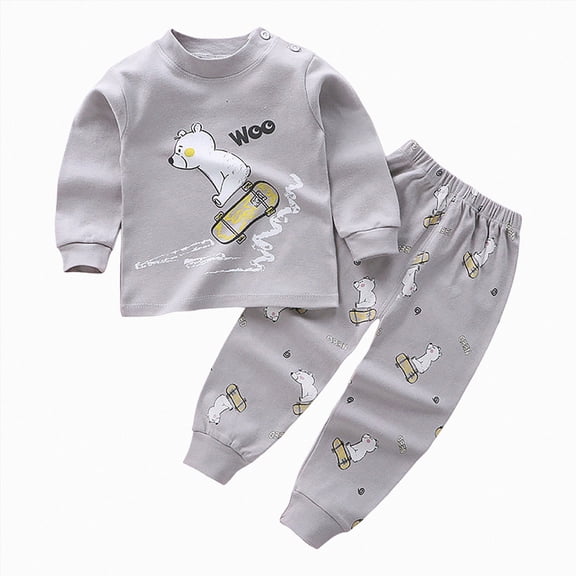 NIEWTR Toddler Baby Boy Fall Winter Outfit Contrast Color Long Sleeve Sweatshirts Stretch Jogger Pants 6 9 12 18 24 Months 3T 4T Kids Clothes Set(A-Grey,4-5 Years)