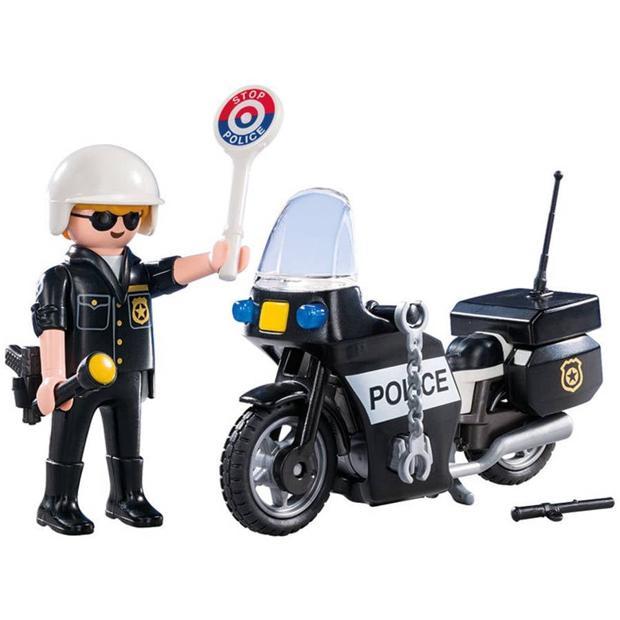 Playmobil 9774 Policeman Police Motorcycle Police Officer BIKE Highway Patrol 