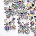 thumbnail image 2 of Plated Alloy Bead Cage Pendants Bee Colorful Hole: 4x4.5mm 36x34x12mm Inner Measure: 8.5mm, 2 of 4