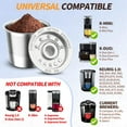thumbnail image 2 of Cápsulas de café reutilizables AANQQ de acero inoxidable para Keurig 1.0, 2 of 6